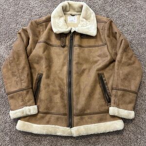 Urban Outfitters Brown Shearling Jacket